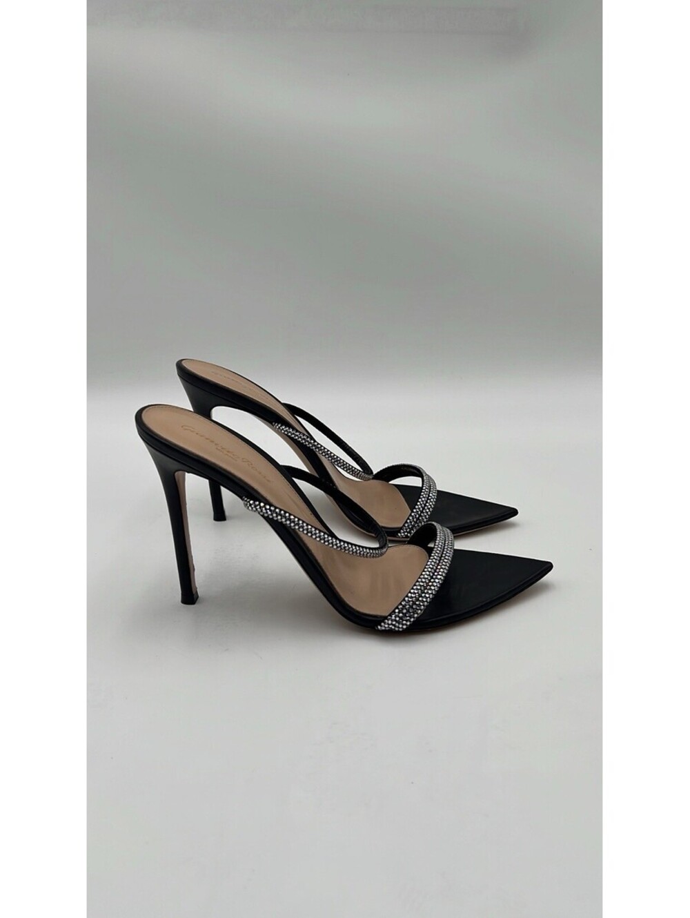 Women’s GIANVITO ROSSI Cannes Crystal-Embellished Sandals Size 40.5